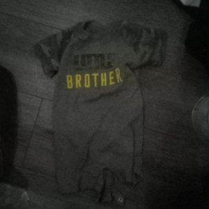 Little Brother Print bodysuit